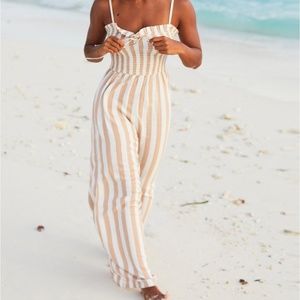 Billabong Forever Fields Jumpsuit in color canvas size XS - NWT